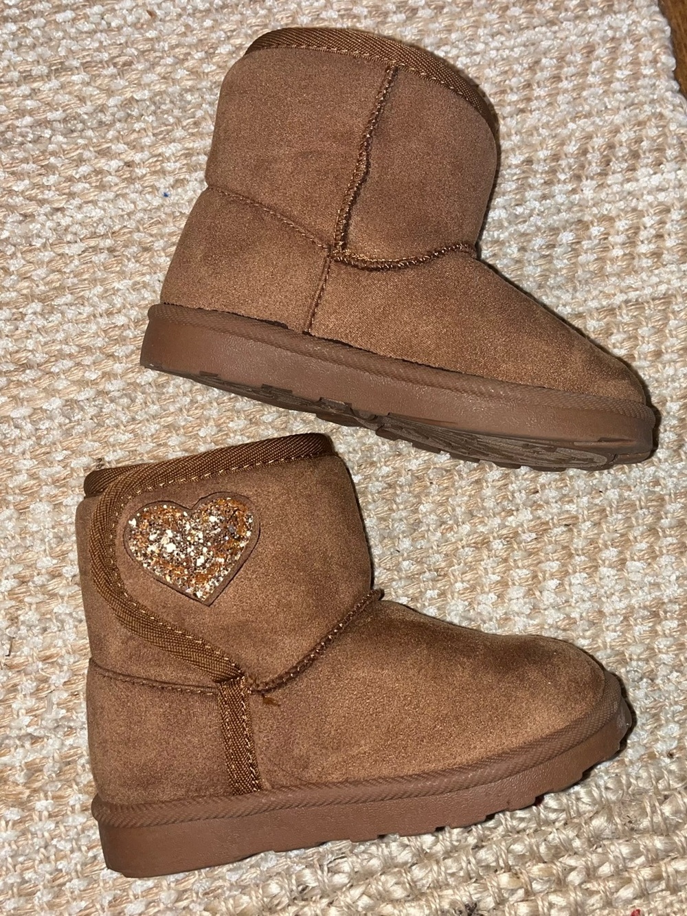 Kohl's Chestnut Brown Faux-Fur Toddler Boots